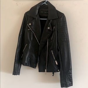 Zara faux leather jacket